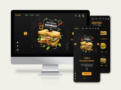 Restaurant UI Design app design branding creative design illustration ui design web design