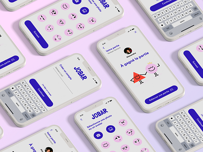 "Jobar" Gaming Mobile App 👾 branding graphic design logo ui