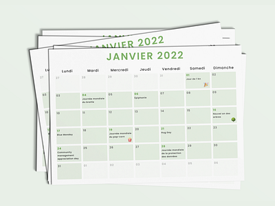Editorial calendar 🗓 calendar communication community manager creative design graphic design social media ui