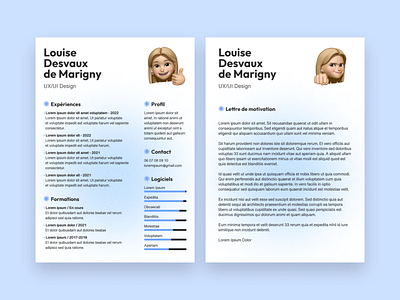 My Resume/Cover letter 🤓 a4 branding communication creative cv document graphic design resume ui ux