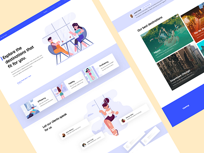 Trippie — Travel Agency 🛫 adobe xd agency agency landing page agency website clean colors creative fly travel travel agency travel app traveling travelling trip trip planner trips ui