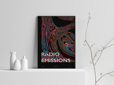 Radio Emissions abstact colors design grapgic design photoshop poster