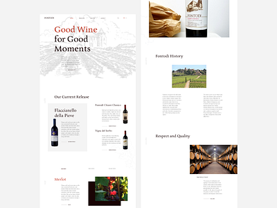 Wine design figma minimal typography ui ux web website xd design