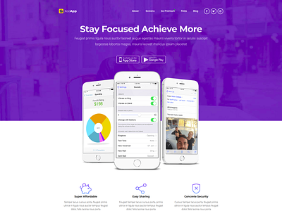 Xooapp - App Landing Page WordPress Theme