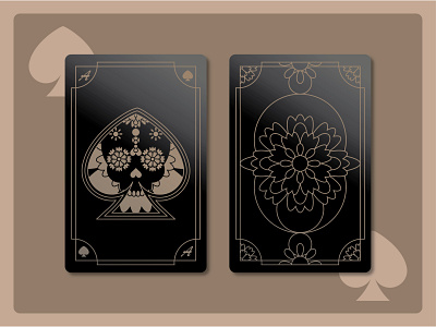 Spades Playing Card - Weekly Warm Up black card cards dark french playing card skull spades weeklywarmup