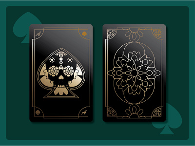 Spades Playing Card - Weekly Warm Up card dribbble weekly warm up french playing card skull spades weeklywarmup