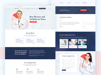 BeHealthy-Medical PSD Template V4 2020 trend appointment booking branding clinic creative design doctor flat healthcare hospital landing page design logo medical minimal organization typography ui ux web website