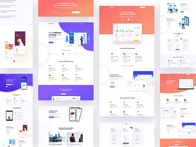 SaaSpik - App and SaaS landing HTML Template agency app branding colorful icon illustration minimal product design saas app saas landing saas product software startup themeforest trend 2019 ui ux web web development website