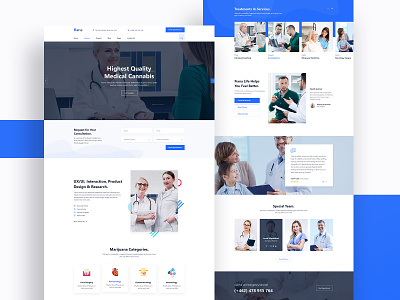 Fiana | Health and Medical HTML Template 2019 trend blue and white branding clean creative design flat health icon illustration logo medical minimal themeforest typography ui ux web website
