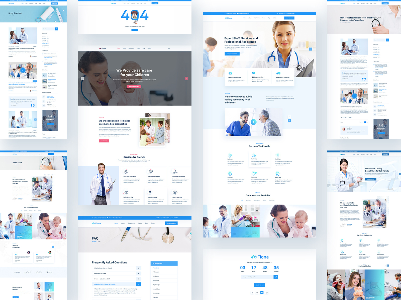 Fiana | Health and Medical HTML Template by Pixel Signs on Dribbble