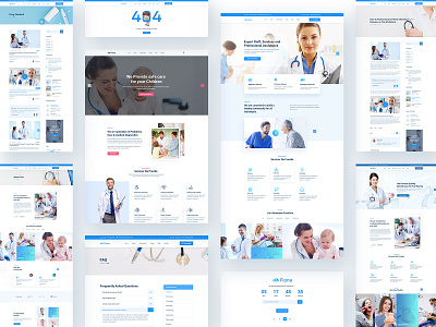 Fiana | Health and Medical HTML Template 2019 trend branding clean clinic creative design flat healthcare icon logo medical minimal photoshop popular design typography ui ux web website wellness