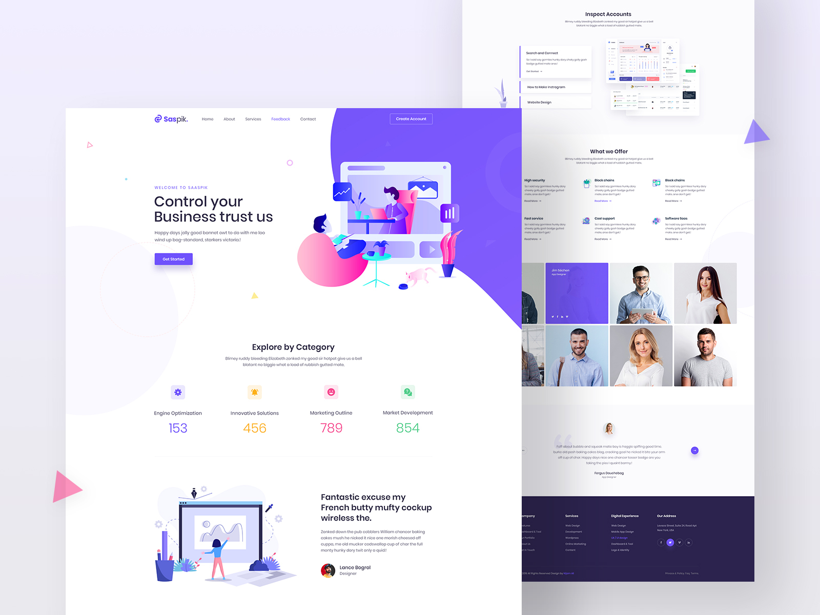 Saspik - App And Saas Landing Html Template By Pixel Signs On Dribbble