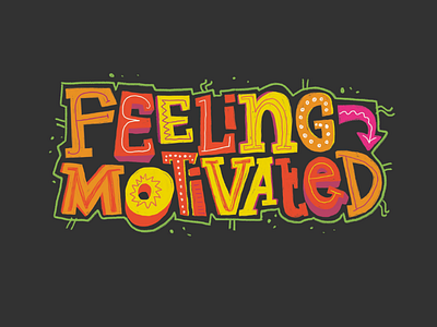 💪 motivated ✨ graphic design lettering photoshop procreate procreate art type typo typographer typography