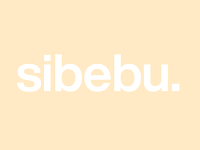 Sibebu Logo branding design logo typography