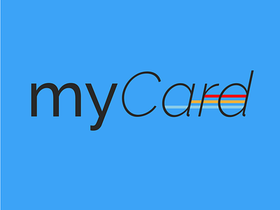 MyCard Logo design logo typography vector