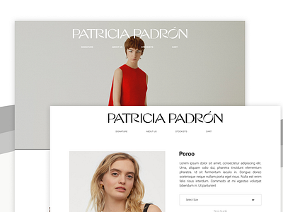 Fashion Website Minimalist UI UX Design