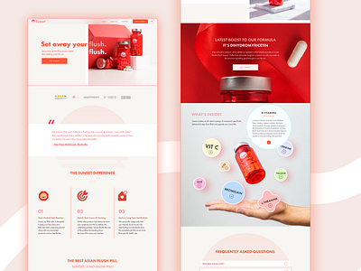 Web Design: Landing page for Sunset (Redesign V0.0)