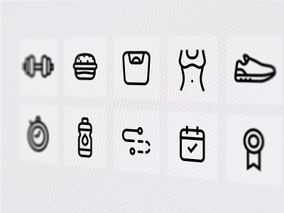 Fitness icons - WIP