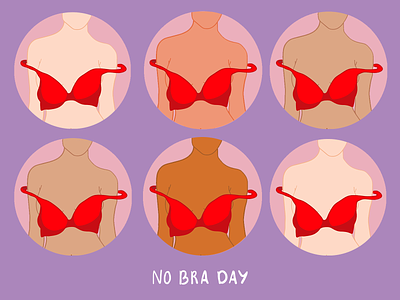No Bra Day art illustration nobraday poster saynotocancer sketch