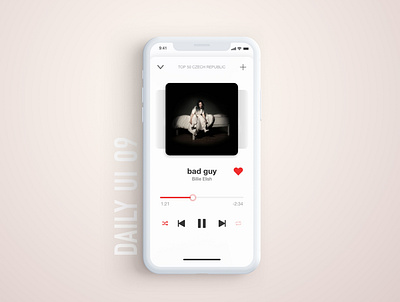 Music Player - Daily UI 09 app daily challange design graphic design music player ui ux