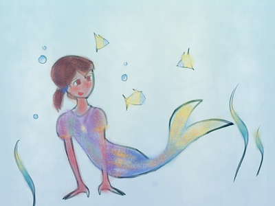 Mermay Day 29 art artchallenge artwork character child digital art digital illustration digitalart drawing drawing challenge drawingart fish illustration illustration art illustration digital mermaid mermay mermay2020 ocean prompt