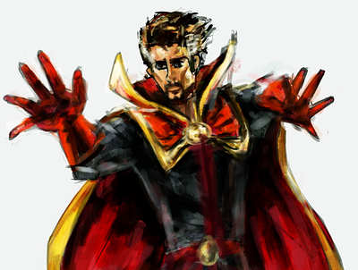 Dr. Strange Fan Art art artwork character character art digital art digital illustration digitalart dr strange drawing drawingart fan art fanart illustration illustration art illustration digital marvel marvel comics marvelcomics painting sketch