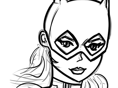 Inktober Day 9  - Batgirl