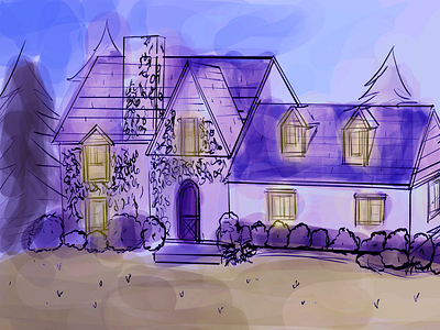 Tudor House Colour Key art artwork color palette concept concept art concept design digital art digital illustration digitalart drawing drawingart house illustration illustration art illustration digital mood sketch thumbnail thumbnail design tudor