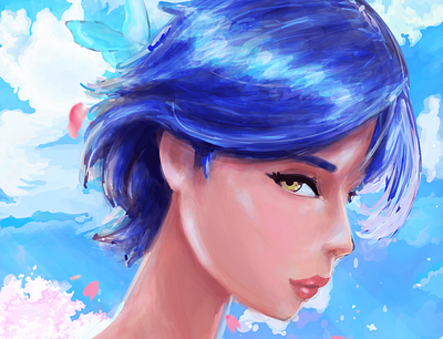 anime girl drawing by mxm34 on Dribbble