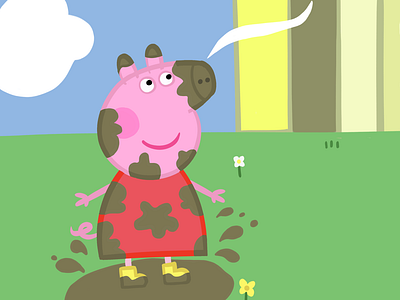 Drawings To Paint & Colour Peppa Pig - Print Design 001