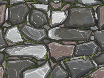 Stylized Cobblestone Game Texture art cobblestone design digital illustration digital painting digitalart game game art game design handpaint handpainted illustration painted rock seamless seamlesspattern stone texture tile tileable