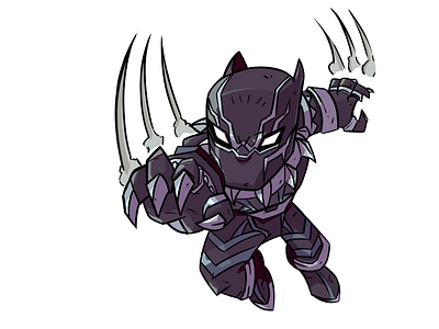 Black Panther Chibi Attack