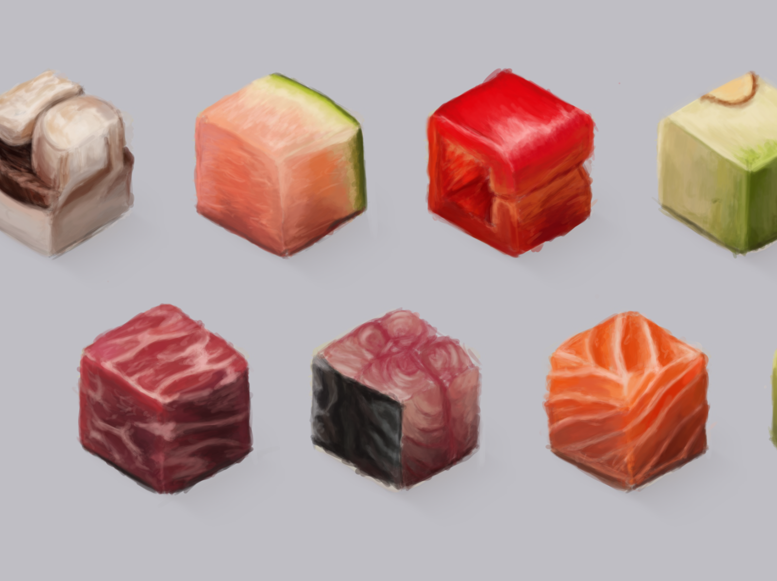 Jelly cubes