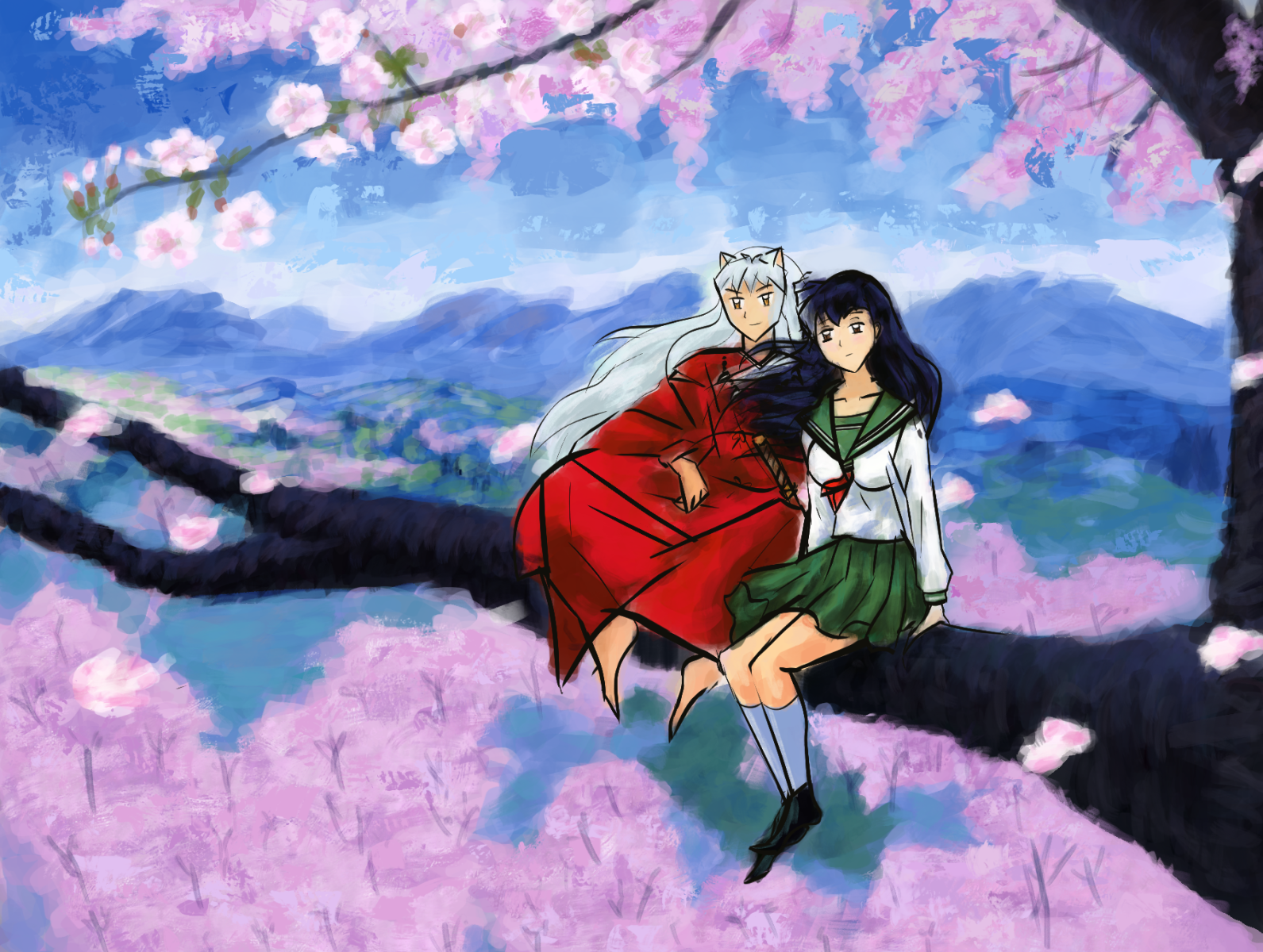 Inuyasha And Kagome Fan Art By Jaden Taylor On Dribbble