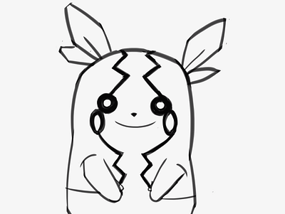 Morpeko Fanart Sketch art artwork character digital art digital illustration digitalart drawing drawing challenge drawing ink drawingart fanart game games illustration illustration art illustration digital lineart nintendo nintendoswitch pokemon