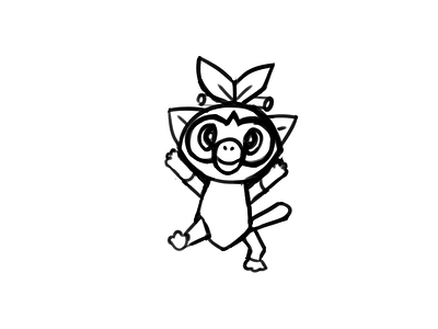 Grookey Fanart Sketch art artwork character digital art digital illustration digitalart drawing drawing challenge drawing ink drawingart fanart game games illustration illustration art illustration digital lineart nintendo nintendoswitch pokemon