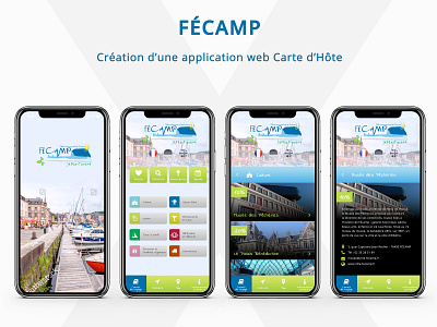 Fécamp App app design france tourisme ui design ux design