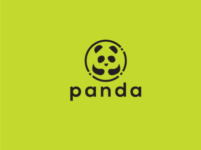 panda logo flat logo logo logo design minimal minimalist logo modern logo