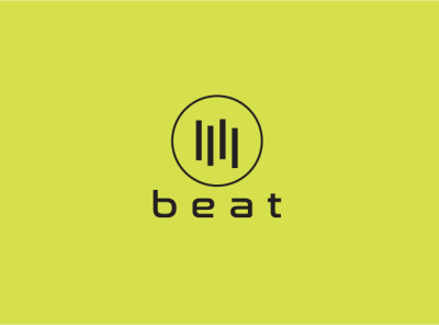 beat minimalist logo flat logo logo logo design minimal minimalist logo modern logo music logo