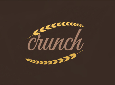 crunch logo logo logo design vector