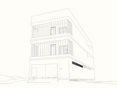 Sub Urban building planning Hand Sketch 2d plan 3d architecture drafting illustration