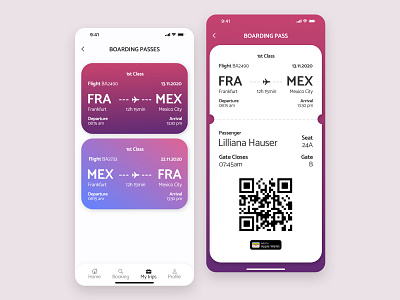 Daily UI 024 - Boarding Pass app design boarding pass daily ui dailyui dailyui 024 dailyuichallenge design flight ticket travel travel app ui ui design ux