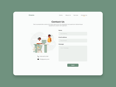 Daily UI 028 - Contact Us