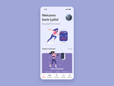 Daily UI 062 - Workout of the day app design daily ui daily ui 062 daily ui challenge dailyui dailyuichallenge design ui ui design workout workout app workout of the day
