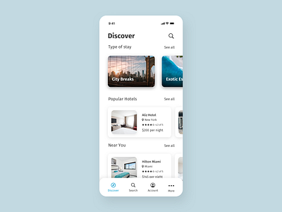 Daily UI 067 - Hotel booking app design daily ui daily ui 067 daily ui challenge dailyui dailyuichallenge design hotel booking hotel booking app minimalistic ui ui design