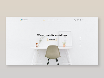 Maynooth Furniture - Homepage design ecommerce shop furniture website homepagedesign landingpage minimalistic ui ui design ux web
