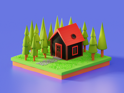 Random house, improved render