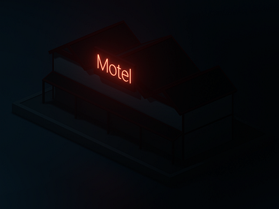 Night lowpoly motel 3d 3d art art b3d blender blender3d illumination isometric isometric art low poly low poly art lowpoly lowpolyart moonlight motel night