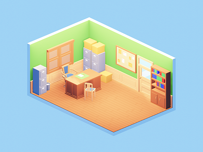 Lowpoly office