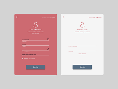 Daily UI Challenge #1: Sign up page